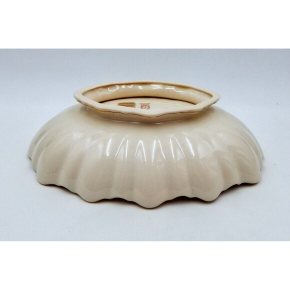 Lenox Symphony Centerpiece Bowl Scalloped Oval Serving 24K Gold Trim USA - Picture 9 of 14